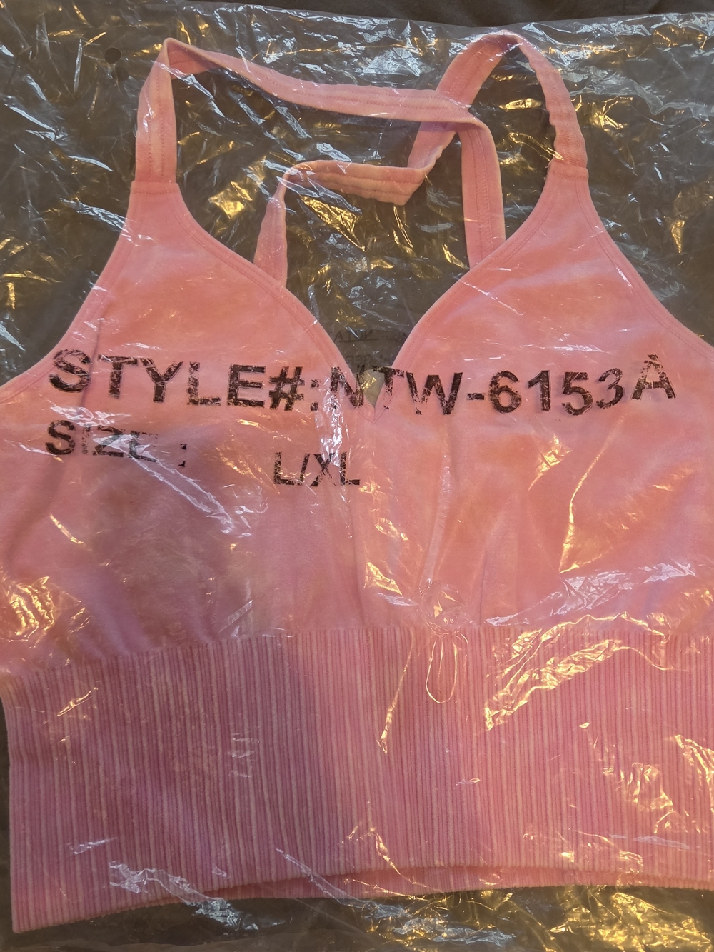 Zenana Outfitters Pink Racerback Sports Bra